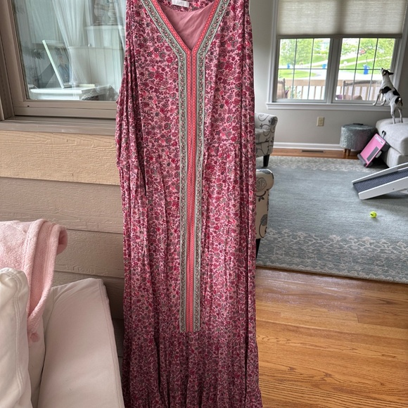 J. Jill Flounced Hem Maxi Dress (4X) - Picture 5 of 7
